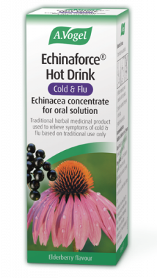 A Vogel - Echinaforce® Hot Drink Echinacea Concentrate with Black Elderberry (100ml) - For Cold & Flu