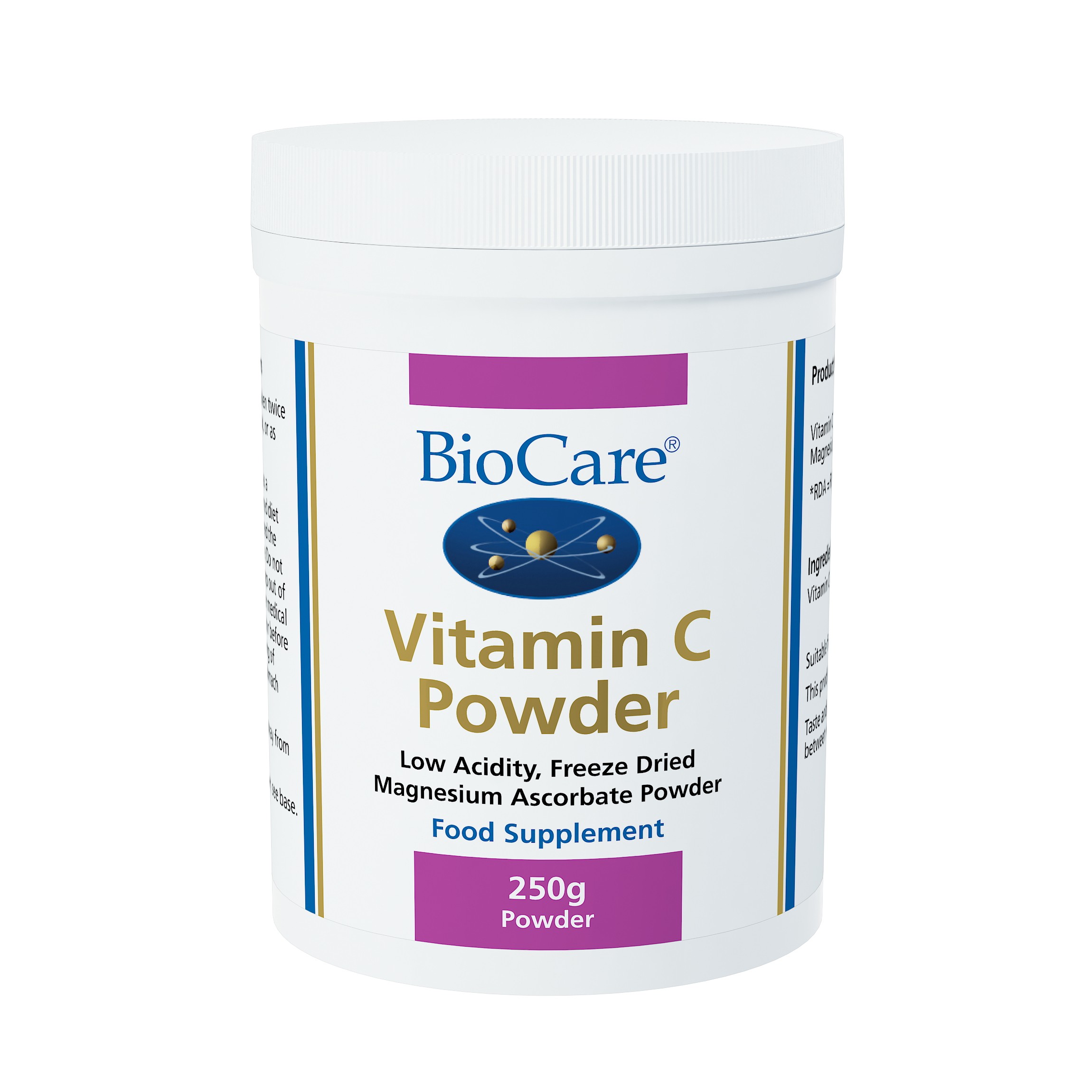 BioCare - Vitamin C Powder ( magnesium ascorbate ) CITRUS FREE ( 250g )