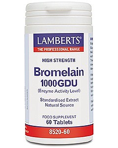 LAMBERTS - Bromelain  400mg - 1000GDU (60 Tablets)