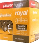 Power Health - Bumbles Royal Jelly 500mg ( 90 Caps ) - Made From Fresh Royal Jelly