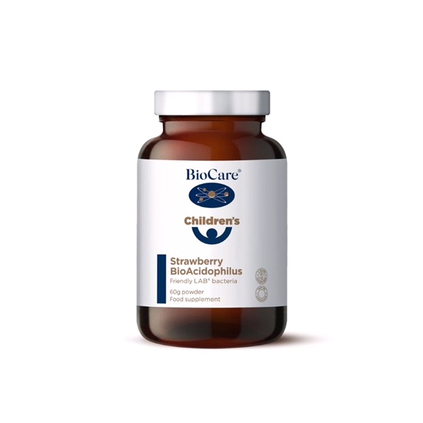 BioCare - Children's Strawberry BioAcidophilus  (Probiotic) Powder - 60g