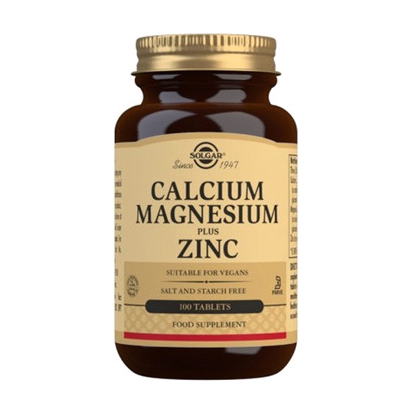 Solgar - Calcium Magnesium plus Zinc (100 Tabs)