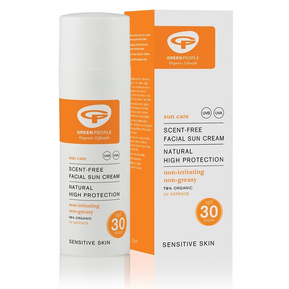 Green People - Facial Sun Cream Scent Free SPF30 (50ml)