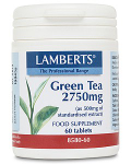 LAMBERTS - Green Tea 2750mg (providing 250mg catechins)- 60 tabs
