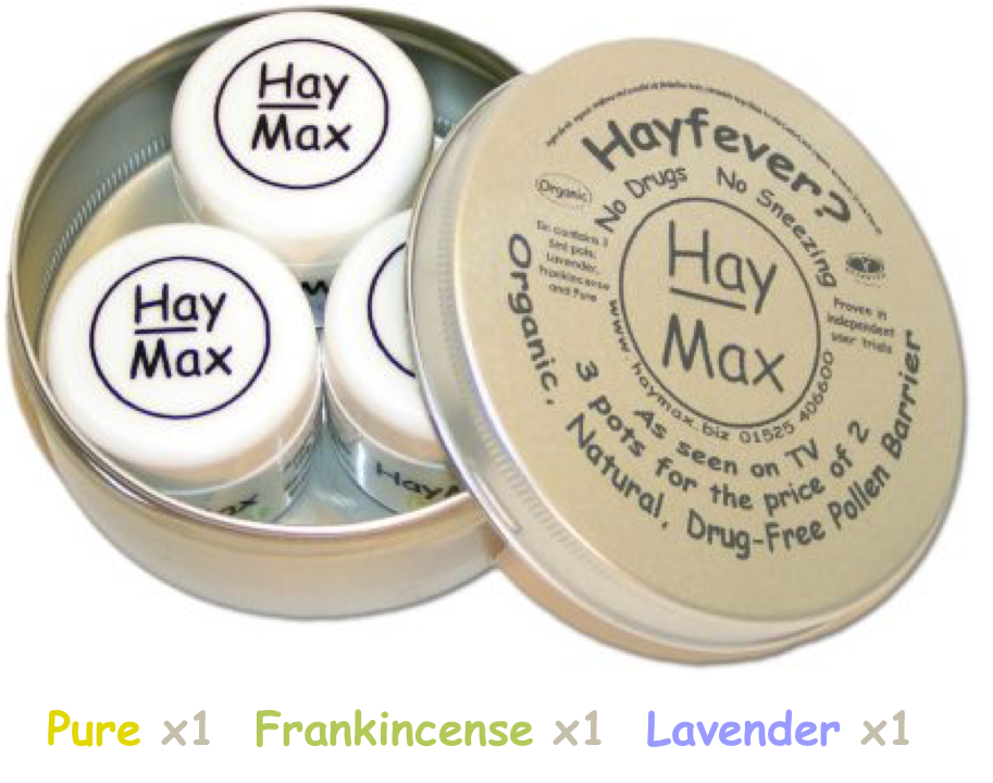 HayMax - HayMax MIXED Triple Pack (5ml x 3) - Organic Pollen Barrier Balm for Hayfever