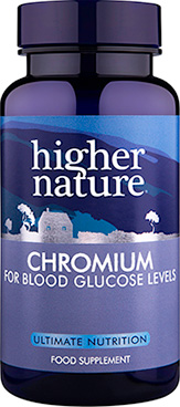 Higher Nature - Chromium 200µg (90 Veg Tabs)