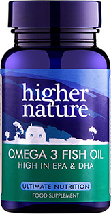 Higher Nature - Omega 3 Fish Oil (High in EPA & DHA) - 90 Gel Caps