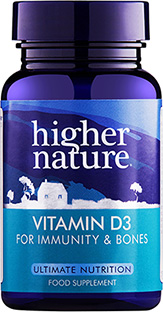 Higher Nature - Vitamin D3 500iu Capsules (120 Gel Caps)