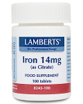 LAMBERTS - Iron 14mg (as citrate) 100 tabs