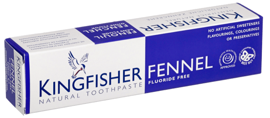 Kingfisher Toothpaste - Fennel Fluoride Free Toothpaste (100ml)