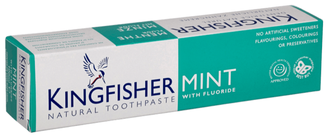 Kingfisher Toothpaste - Mint with Fluoride Toothpaste (100ml)