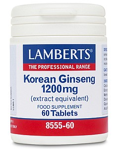 LAMBERTS - Korean Ginseng 600mg- 60 tabs
