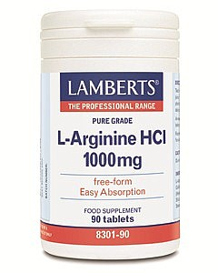 LAMBERTS - L-Arginine HCI 1000mg 90 tabs