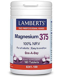 LAMBERTS - Magnesium 375 (180 Tabs) - (as Hydroxide, Oxide, Citrate & Carbonate) 100% NRV