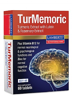 LAMBERTS - TurMemoric (60 Tabs) - Turmeric Extract with Lutein & Rosemary Extract