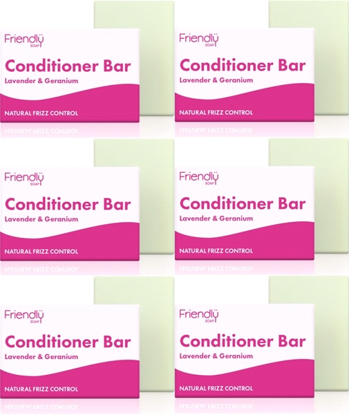 Friendly Soap - Conditioner Bar - Lavender & Geranium (90g) - Pack of 6