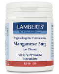 LAMBERTS - Manganese 5mg (as Amino Acid Chelate)- 100 tabs