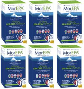 Minami Nutrition - MorEPA -fish oil (60 Softgels x 6 packs) ORANGE FLAVOUR, One-A-Day - For adults  *BULK BUY*