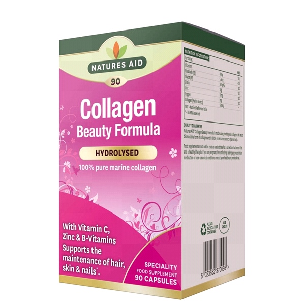 Natures Aid - Collagen Beauty Formula (90 Caps)