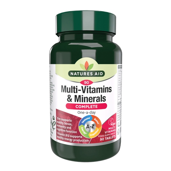 Natures Aid - Complete Multi-Vitamins & Minerals (90 Tabs)