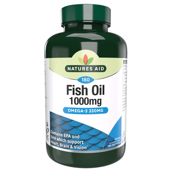 Natures Aid - Fish Oil 1000mg (Omega-3) -90 Capsules