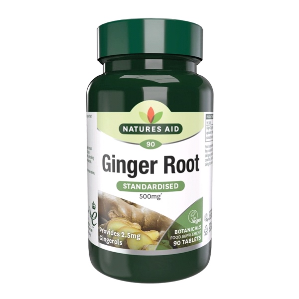 Natures Aid - Ginger - 500mg (90 Tabs)