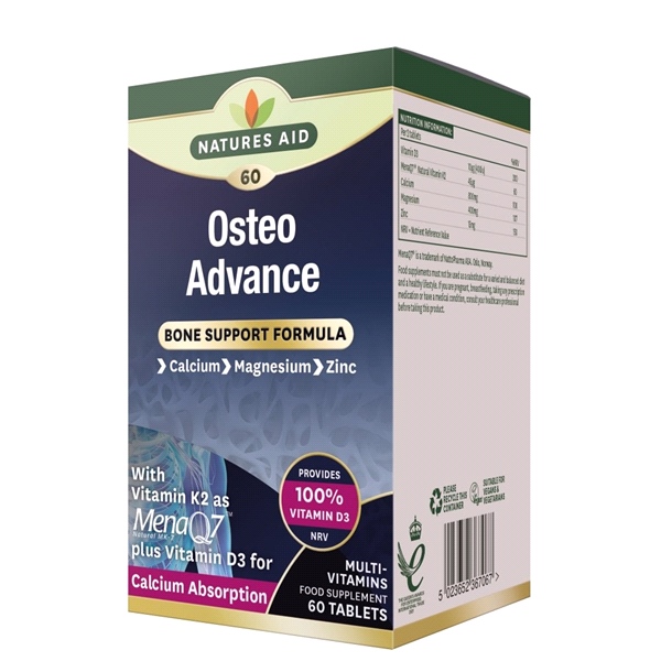 Natures Aid - Osteo Advance (60 Tablets)