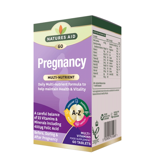 Natures Aid - Pregnancy Multivitamins and Minerals (60 Tablets)