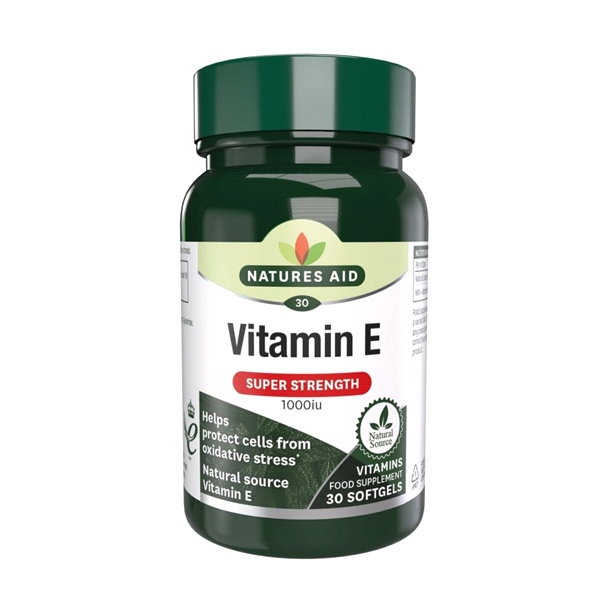 Natures Aid - Vitamin E 1000iu Natural -30 Softgels