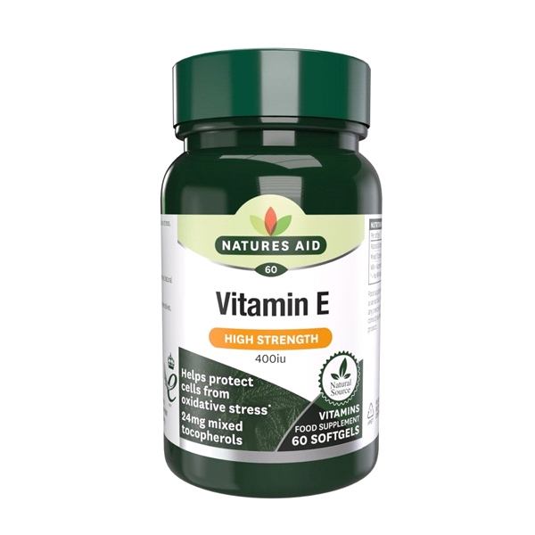 Natures Aid - Vitamin E 400iu Natural - 60 Softgels