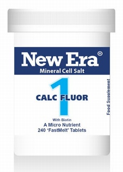 New Era - Calc Flour No. 1 ( 240 Tablets ) Maintains tissue elasticity. Over relaxed tissue, deficient enamel of teeth