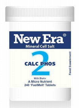 New Era - Calc Phos No. 2 ( 240 Tablets ) For Constituent of bones and teeth. Indigestion, teething problems, chilblains.