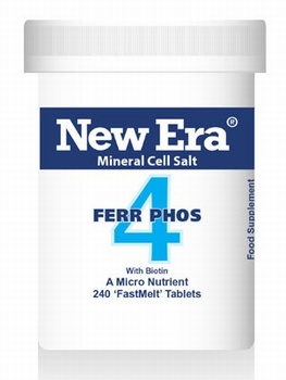 New Era - Ferr Phos No. 4 ( 240 Tablets ) For Blood stream oxygenation; chills; fevers; inflammation; congestion coughs; colds.
