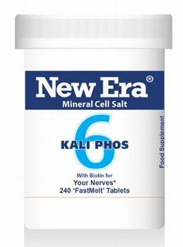 New Era - Kali Phos No. 6 ( 240 Tablets ) For Nerve soothing, exhaustion, indigestion, headache; stress due to worry or exhaustion.