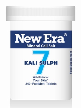 New Era - Kali Sulph No. 7 ( 240 Tablets ) For Skin condition; skin eruptions with scaling or sticky exudations; falling hair; diseased nails; catarrh.
