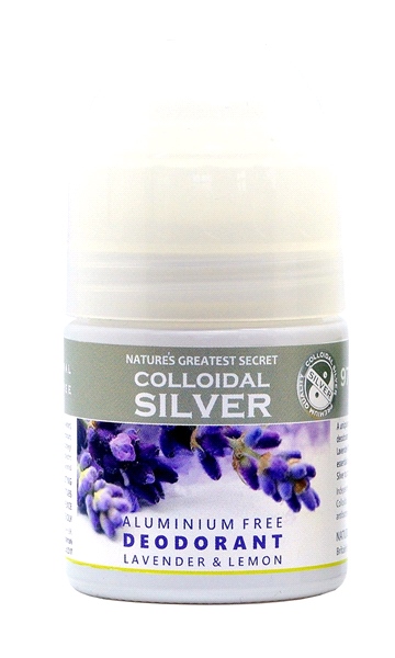 Nature's Greatest Secret - Colloidal Silver Aluminium Free Deodorant Lavender & Lemon (50ml)