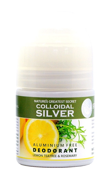 Nature's Greatest Secret - Colloidal Silver Aluminium Free Deodorant Lemon TeaTree & Rosemary (50ml)