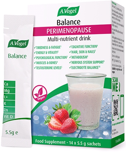 A Vogel - Balance Perimenopause One-a-Day Multi-nutrient drink (77g-14 x 5.5g Sachets) Strawberry Flavoured