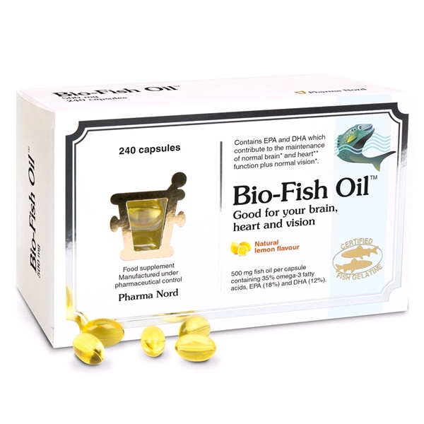 Pharma Nord - Bio-Fish Oil - Natural Omega 3 fish oil in fish gelatine (240 Capsules)