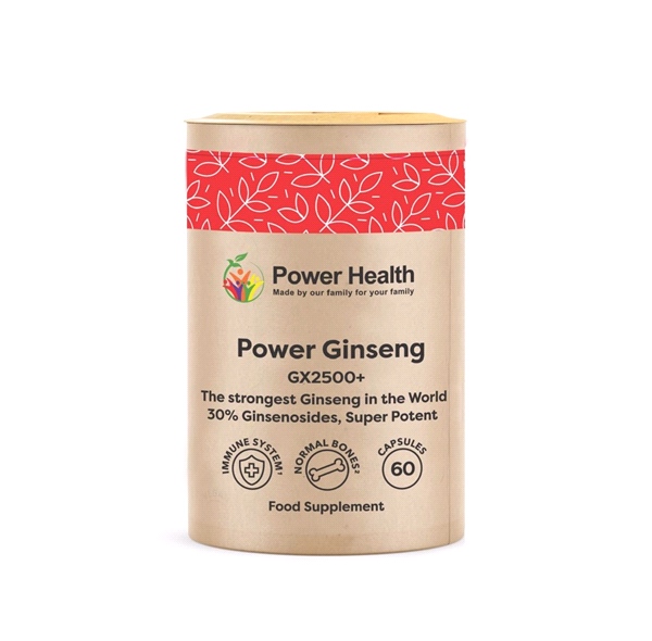 Power Health - Power Ginseng GX2500+ (60 Caps) - PANAX  KOREAN  GINSENG