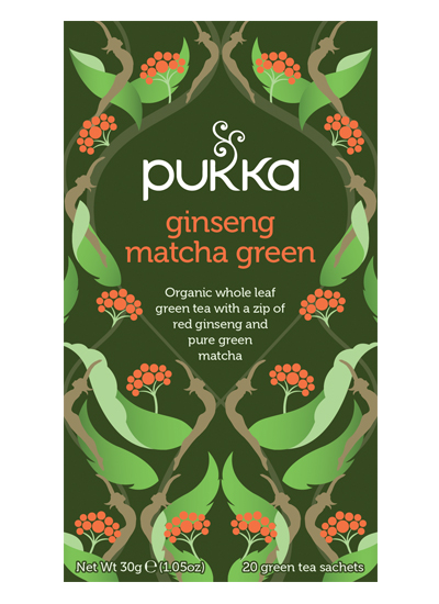 Pukka Herbal Teas - GINSENG MATCHA GREEN TEA (20 sachets)