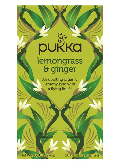 Pukka Herbal Teas - LEMONGRASS & GINGER TEA (20 sachets)