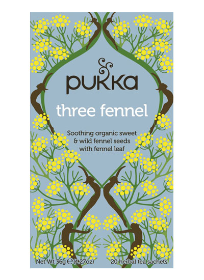 Pukka Herbal Teas - THREE FENNEL TEA (20 sachets)