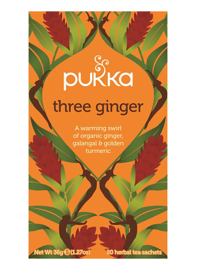 Pukka Herbal Teas - THREE GINGER TEA (20 sachets)