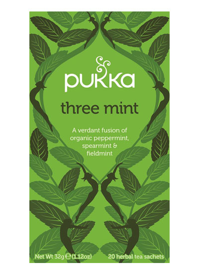 Pukka Herbal Teas - THREE MINT TEA (20 sachets)