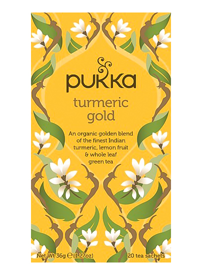 Pukka Herbal Teas - TURMERIC GOLD TEA (20 sachets)