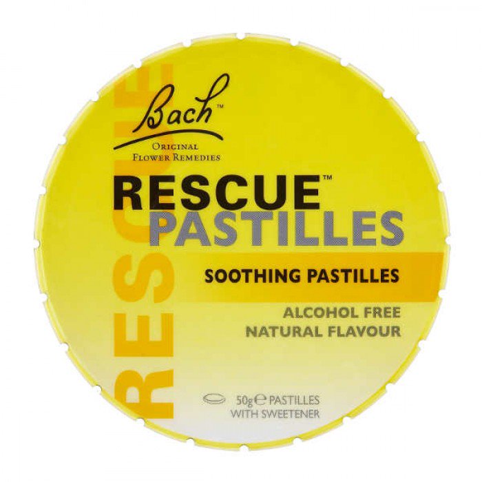 Bach Flower Remedies - Rescue Pastilles (50g) - Elderflower & Orange Flavour