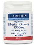 LAMBERTS - Siberian Ginseng 1500mg- 60 tabs