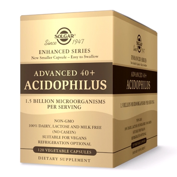 Solgar - Advanced 40+ Acidophilus 120 Vegetable Capsules