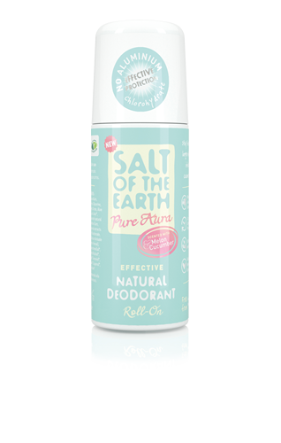 Crystal Spring - Salt of the Earth Melon & Cucumber - A natural deodorant roll-on (75ml)